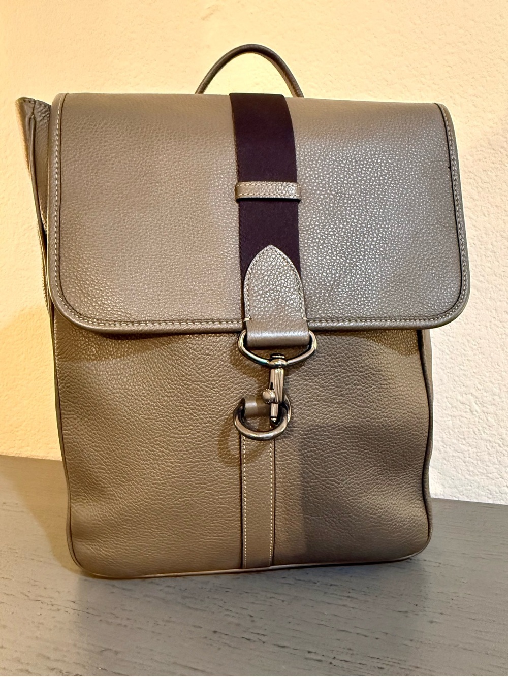 Coach Blaine Backpack CJ577 - Olive Drab Pebble Leather